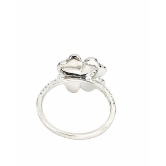 SORTIJA DE ORO BLANCO CON DIAMANTES
