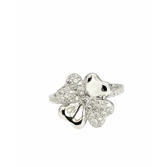 SORTIJA DE ORO BLANCO CON DIAMANTES