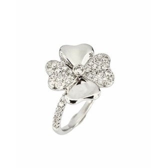 SORTIJA DE ORO BLANCO CON DIAMANTES
