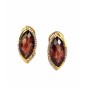 PENDIENTES DE GRANATE Y DIAMANTES