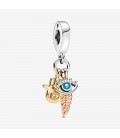 Pandora Charm Hand, Eye & Feather Spirituality