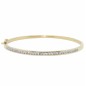Brazalete de diamantes en oro amarillo de 18 kts Brazalete de diamantes en oro amarillo de 18 kts
