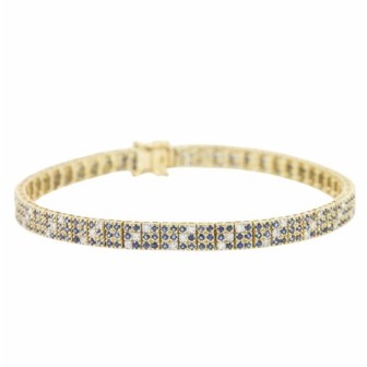 Sapphire and diamonds bracelet