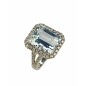 SORTIJA DE AGUAMARINA Y DIAMANTES SORTIJA DE AGUAMARINA Y DIAMANTES