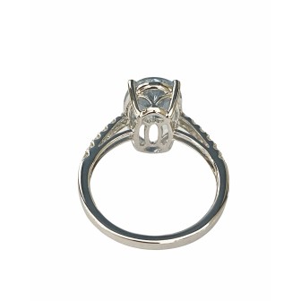 SORTIJA DE AGUAMARINA Y DIAMANTES
