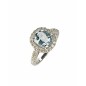SORTIJA DE AGUAMARINA Y DIAMANTES SORTIJA DE AGUAMARINA Y DIAMANTES