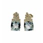 PENDIENTES DE AQUAMARINA Y DIAMANTES PENDIENTES DE AQUAMARINA Y DIAMANTES