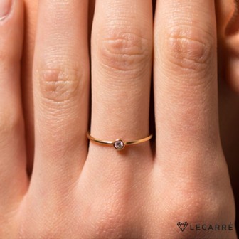 ANILLO ORO SOLITARIO DIAMANTE