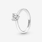 Anillo Solitario Corazón Brillante