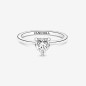 Sparkling Heart Solitaire Ring