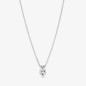 Double Heart Pendant Sparkling Collier Necklace