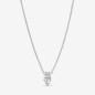Double Heart Pendant Sparkling Collier Necklace