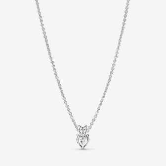 Collar Colgante Doble Corazón Brillante