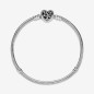 Pandora Moments Family Tree Heart Clasp Snake Chain Bracelet
