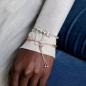 White Daisy Flower Spacer Charm