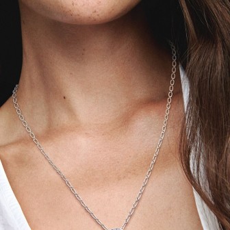 Collar Flor Pensamiento Azul