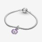 Purple Daisy Dangle Charm