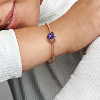 Charm Flor Pensamiento Morado