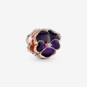 Charm Flor Pensamiento Morado