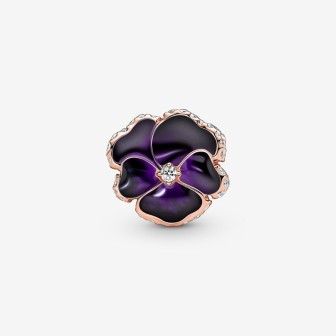 Charm Flor Pensamiento Morado