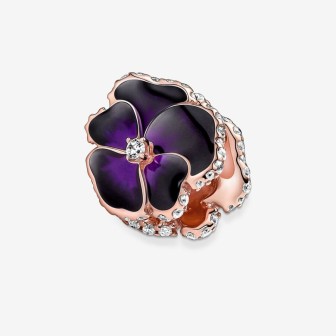 Charm Flor Pensamiento Morado