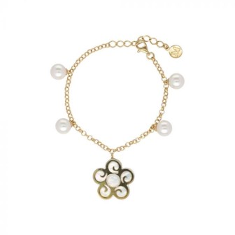 Pulsera Roxana en perla y madreperla