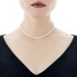 COLLAR BALLET PLATA CON  PERLAS 4MM