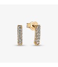 Pandora Timeless Pavé Single-row Bar Stud Earrings