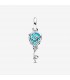 Charm Colgante Globo Cristal de Murano Azul