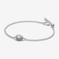 Pulsera Halo Brillante Corte Pera Pulsera Halo Brillante Corte Pera