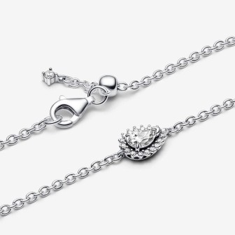 Pulsera Halo Brillante Corte Pera