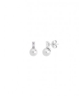 PENDIENTES SELENE PLATA 8mm