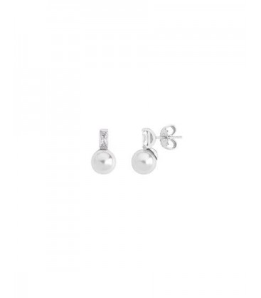 PENDIENTES SELENE PLATA 8mm