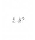 PENDIENTES SELENE PLATA 8mm