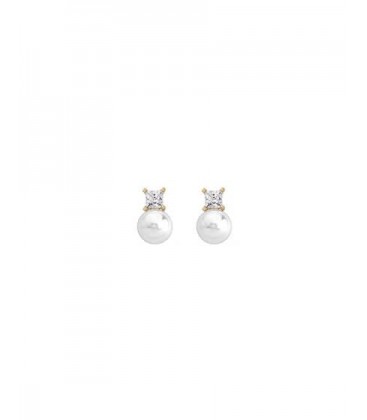 PENDIENTES SELENE DORADO 8 mm
