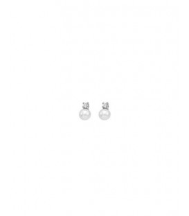 PENDIENTES CIES PERLA BLNACA 4mm