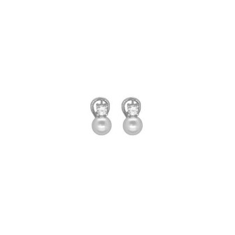 PENDIENTES SELENE PLATA 8mm