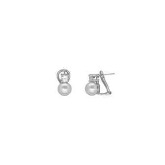 PENDIENTES SELENE PLATA 8mm