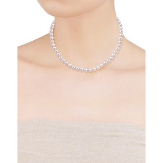 COLLAR  PERLAS CORTO LYRA PLATA