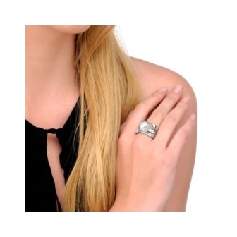 ANILLO PLANET PERLA BLANCA