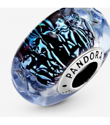 Charm Cristal de Murano Azul Oscuro