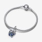Charm colgante Doble Corazón Estrella Fugaz