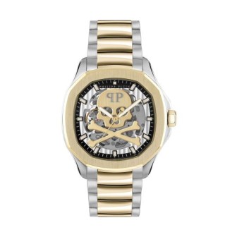 Reloj Automático Philipp Plein 42 mm, PVD Oro, Gris, 42 mm, PWRAA0323