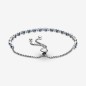 Pulsera Brillos Azules y Transparentes Cierre Deslizante
