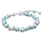 Pulsera Gema Tallas mixtas, Azul, Baño de rodio