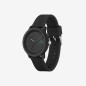 RELOJ  LACOSTE.12.12 CON CORREA DE SILICONA NEGRA