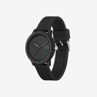 RELOJ  LACOSTE.12.12 CON CORREA DE SILICONA NEGRA