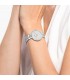 Reloj Cosmopolitan Fabricado en Suiza, Brazalete de metal, Tono plateado, Acero inoxidable