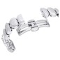 Reloj Pulsera de talla octogonal, Blanco, Acero inoxidable