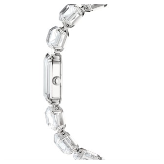 Reloj Pulsera de talla octogonal, Blanco, Acero inoxidable